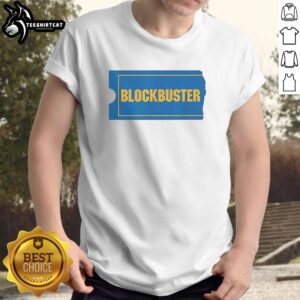 Good Blockbuster Be Kind Rewind T-Shirt featuring retro design, perfect for movie lovers and nostalgia fans.