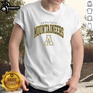 Alt Text: Classic logo T-shirt featuring the Awesome Appalachian State Mountaineers design, perfect for fans and casual wear.