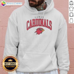 Original Lamar Cardinals classic logo hoodie featuring bold team colors and iconic emblem for fans and collectors.