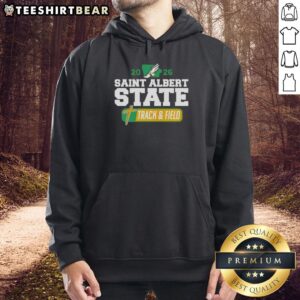 Alt Text: Premium Saint Albert State Track and Field 2026 hoodie featuring a stylish design and vibrant team colors.