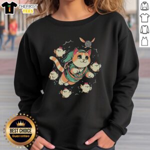 Cozy Official The Legend Of Meow Sweatshirt featuring a playful cat design, perfect for feline lovers and casual wear.