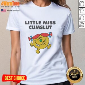 Original Little Miss Cumslut Ladies Tee featuring a playful design for bold fashion statements.