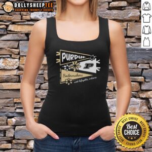Nice Purdue Boilermakers flags displayed on a tank top in West Lafayette, Indiana, showcasing team spirit and pride.