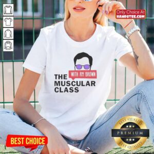 Premium The Muscular Class Rm Brown Ladies Tee featuring a stylish design for fitness enthusiasts and casual wear.