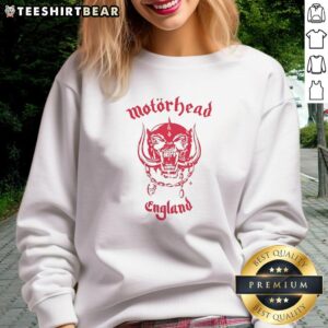 2026 England National Team sweatshirt featuring Motorhead design, perfect for World Cup fans and sports enthusiasts.