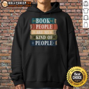 Good Book People Are My Kind of People Hoodie in cozy fabric, perfect for book lovers and casual wear enthusiasts.