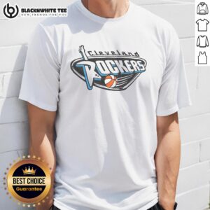 Vintage 'Top Cleveland Rockers '97' T-Shirt featuring classic band logos and vibrant colors, perfect for music fans.