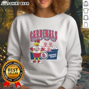 Top Mitchell & Ness Cream St. Louis Cardinals Step Back Up Sweatshirt showcasing vintage team logo and stylish design.