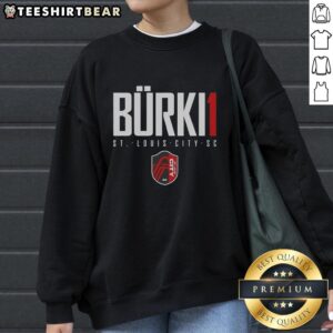 Alt Text: Premium Roman Burki St. Louis City SC Elite Sweatshirt featuring stylish design and comfortable fit for fans.
