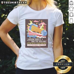 Premium Jason Isbell and The 400 Unit concert tour poster for Morrison, CO on May 02, 2026, featuring ladies tee design.