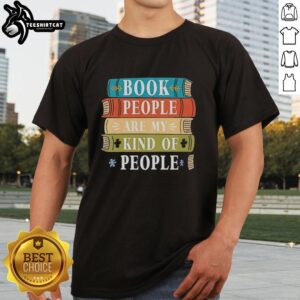 Alt Text: Good Book People Are My Kind Of People T-Shirt design for book lovers, featuring a stylish graphic and vibrant colors.