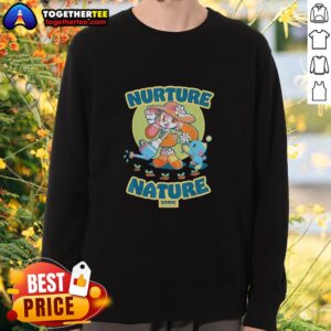 Vintage sweatshirt featuring Nice Cream, The Rabbit, and The Hedgehog from Earth Day Chao Garden.
