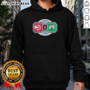 Alt Text: Top Atlanta Hawks vs Boston Celtics 2026 NBA Playoffs Eastern Conference Semifinals hoodie design for fans.