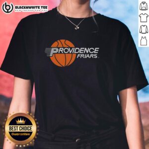 Alt Text: Good Providence Friars Basketball Retro Ladies Tee in stylish design, perfect for supporting your team in comfort.