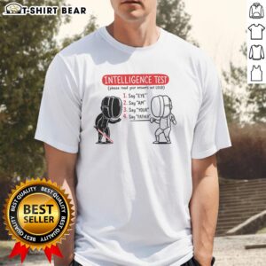 Awesome Intelligence Test 'Eye Am Your Father' T-Shirt featuring a playful design for fans of clever humor and pop culture.
