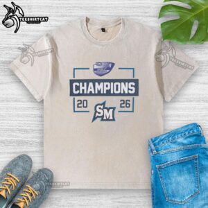 Nice Cal State San Marcos 2026 CCAA Golf Champions washed t-shirt in vibrant colors celebrating the winning team.