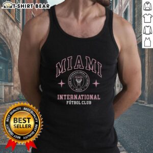 Good Inter Miami International CF team emblem tank top featuring vibrant colors and stylish design for fans.