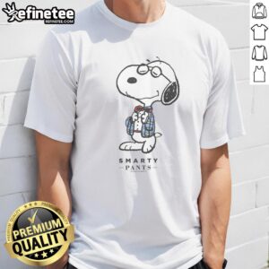 Cute Snoopy Smarty Pants T-Shirt featuring a playful Snoopy graphic, perfect for casual wear and fans of Peanuts.