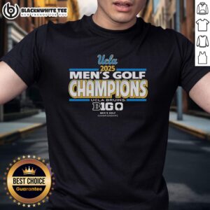 Awesome UCLA Bruins 2025 Big Ten Conference Men's Golf Championship T-shirt featuring team colors and logo.