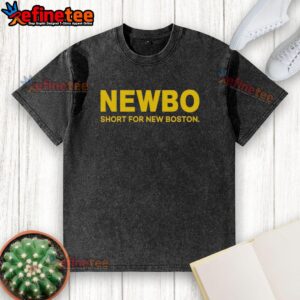 Hot Newbo Short for New Boston washed t-shirt in soft fabric, perfect for casual wear and summer outings.