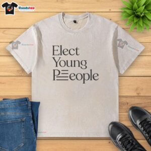 Premium Tony Goldwyn Elect Young People washed t-shirt featuring a stylish design, perfect for casual wear.
