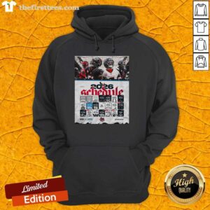 Hot Houston Texans NFL 2026 season schedule poster hoodie featuring all kickoff times and vibrant team graphics.