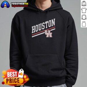 Official Houston Sideline Red Hoodie featuring team logo, perfect for fans and sports enthusiasts, ideal for game day.