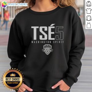 Stylish Washington Spirit sweatshirt featuring team colors and logo, perfect for fans and supporters of the soccer team.