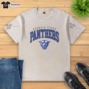 Alt Text: Classic Georgia State Panthers washed t-shirt featuring the iconic logo, perfect for fans and casual wear.