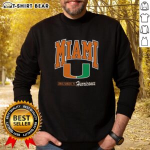 University of Miami Hurricanes sweatshirt in Coral Gables, FL, featuring team colors and logo for fans and students.