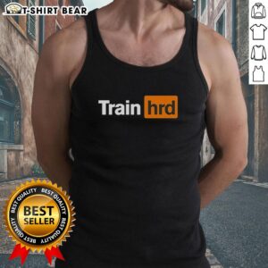 Alt Text: Top Train HRD logo parody on a stylish tank top, perfect for train enthusiasts and casual wear.