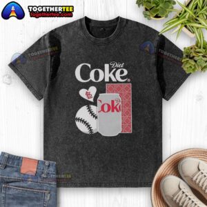 Awesome Cardinals Diet Coke Night washed t-shirt featuring a vibrant design, perfect for game day or casual wear.