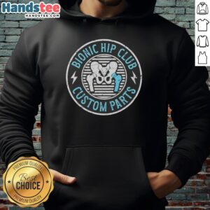 Custom hoodie from Nice Bionic Hip Club featuring unique design and vibrant colors, perfect for hip enthusiasts.