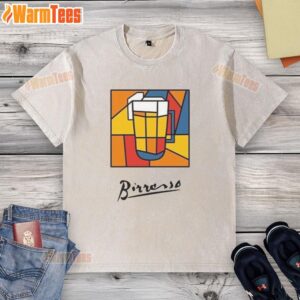 Official Birrasso Washed T-Shirt in a stylish design, showcasing soft fabric and casual fit for everyday wear.