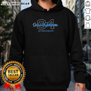 Top Dolce and Gabbana 84 Gymnasium Hoodie in black, featuring logo print and stylish design for a trendy athletic look.