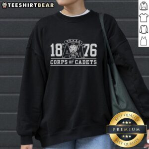 Premium Texas A&M Aggies Corps of Cadets 1876 Basic Sweatshirt featuring classic design and school pride.
