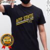 App State Sideline T-Shirt featuring team colors and logo, perfect for fans supporting Appalachian State University.