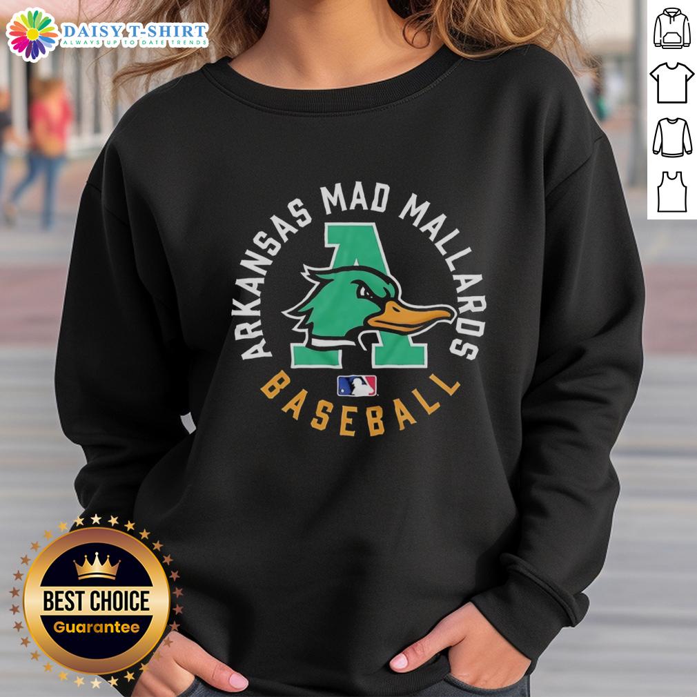 Top Arkansas Mad Mallards Baseball Logo Sweatshirt Top Arkansas Mad Mallards baseball logo sweatshirt featuring vibrant colors and sporty design for fans.
