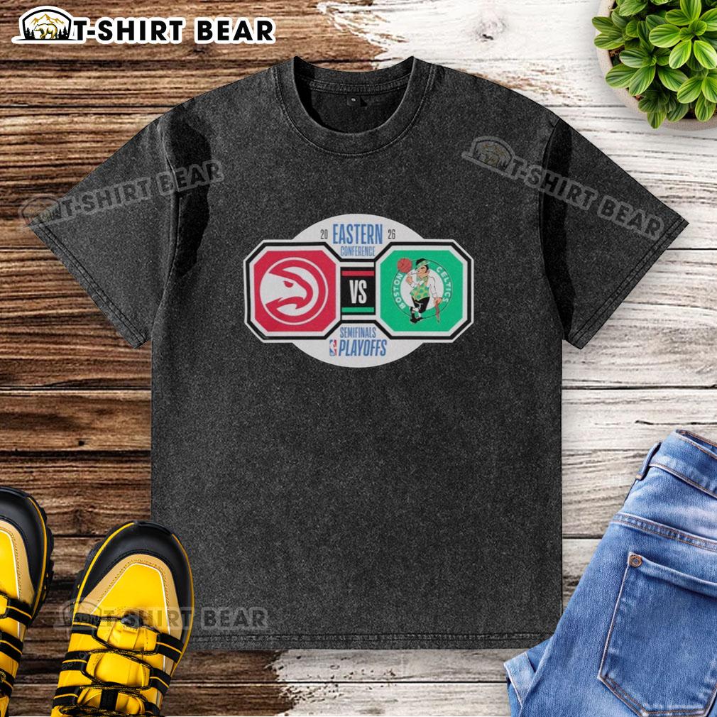 Top Atlanta Hawks Vs Boston Celtics 2026 Nba Playoffs Eastern Conference Semifinals Washed T-Shirt Top Atlanta Hawks vs Boston Celtics 2026 NBA Playoffs Eastern Conference Semifinals washed t-shirt design