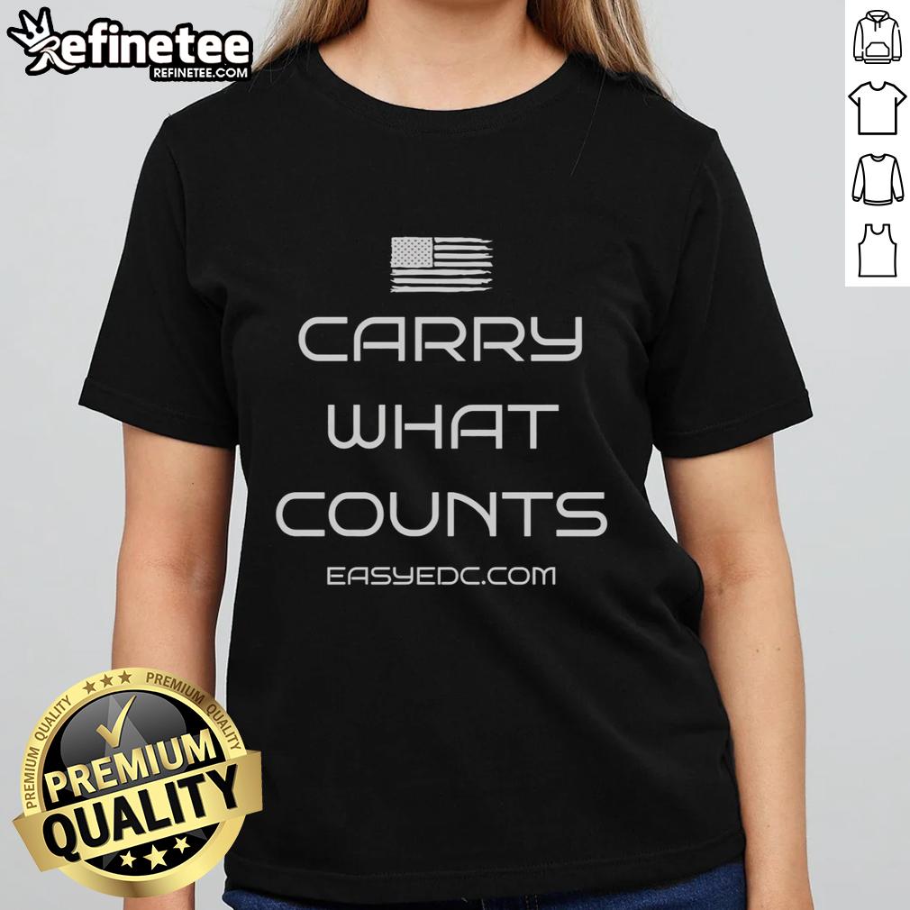 top-carry-what-counts-usa-flag-ladies-tee Top Carry What Counts USA Flag Ladies Tee featuring a stylish patriotic design for women celebrating American pride.