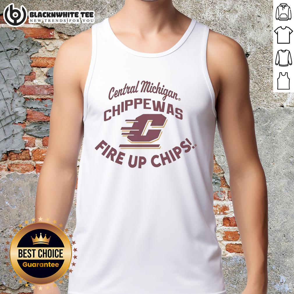 Top Central Michigan Chippewas Fire Up Chips Tank Top Top Central Michigan Chippewas Fire Up Chips tank top in vibrant colors, perfect for game day and fan apparel.