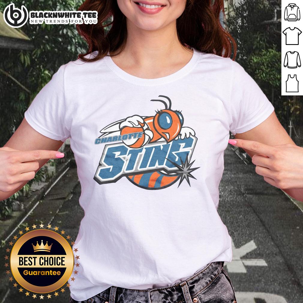Top Charlotte Sting '04 Ladies Tee Top Charlotte Sting 04 Ladies Tee featuring vibrant team colors and logo for fans of women's basketball.