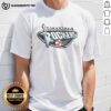Vintage 'Top Cleveland Rockers '97' T-Shirt featuring classic band logos and vibrant colors, perfect for music fans.