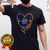 Top Detroit Tigers Stethoscope Heartbeat T-Shirt - It's A Work Of Heart design for baseball fans and medical professionals.