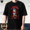 Donald Duck arms crossed on a t-shirt with the phrase 'If You Think I'm Crazy, Just Wait Till You Piss Me Off.'
