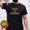 Top DPSCD Vs Everybody yellow t-shirt featuring bold graphic design, perfect for casual wear and fan merchandise.
