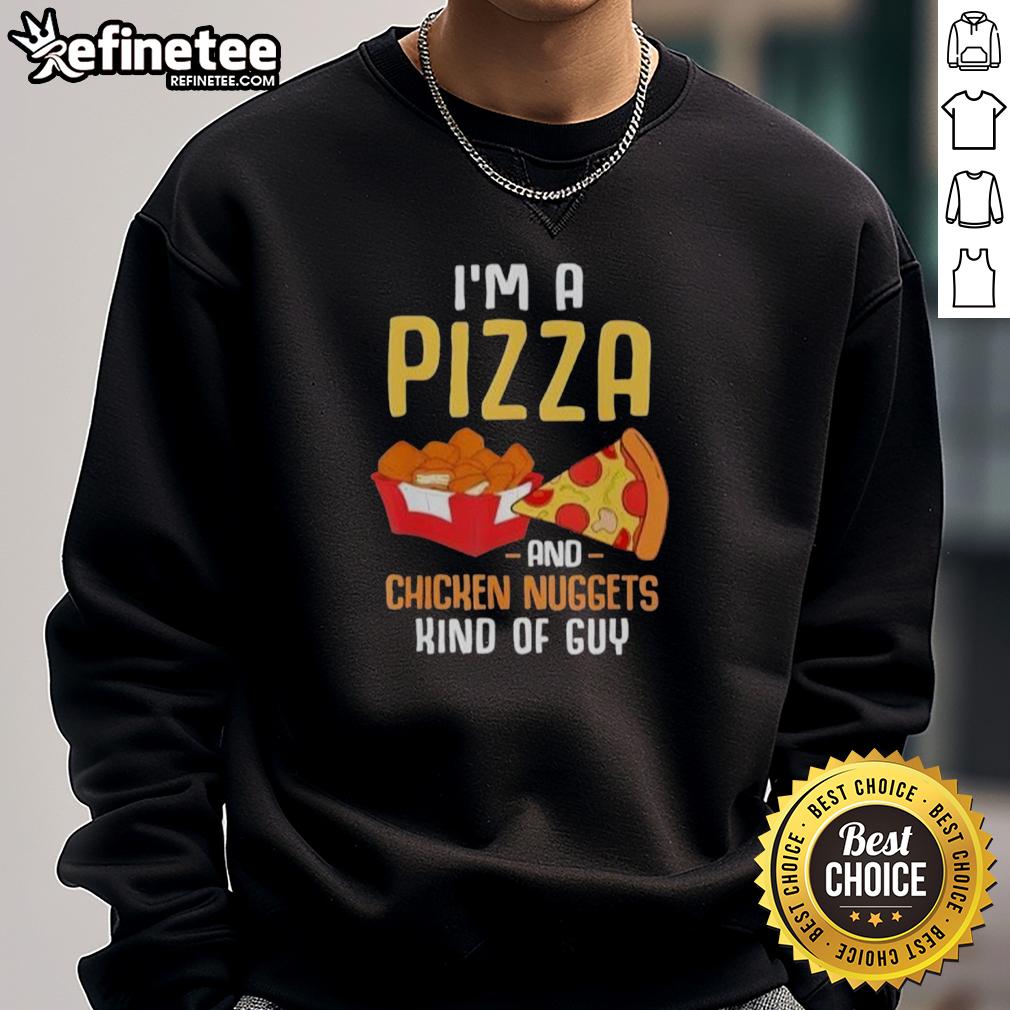 top-fast-food-pizza-lover-foodie-men-funny-chicken-nuggets-sweatshirt Funny sweatshirt for pizza lovers featuring chicken nuggets design, perfect for foodies and fast food enthusiasts.