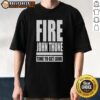 Vintage 'Top Fire John Thune Anti Rhino' t-shirt design in bold colors, perfect for political activists and fashion enthusiasts.