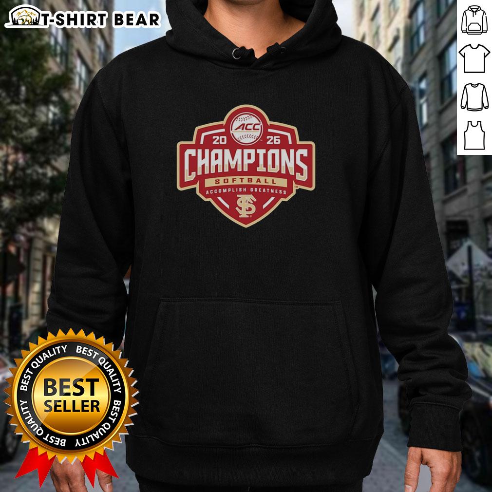 Top Florida State Seminoles Acc Softball Tournament Champions 2026 Hoodie Top Florida State Seminoles ACC Softball Tournament Champions 2026 hoodie featuring team colors and logo.