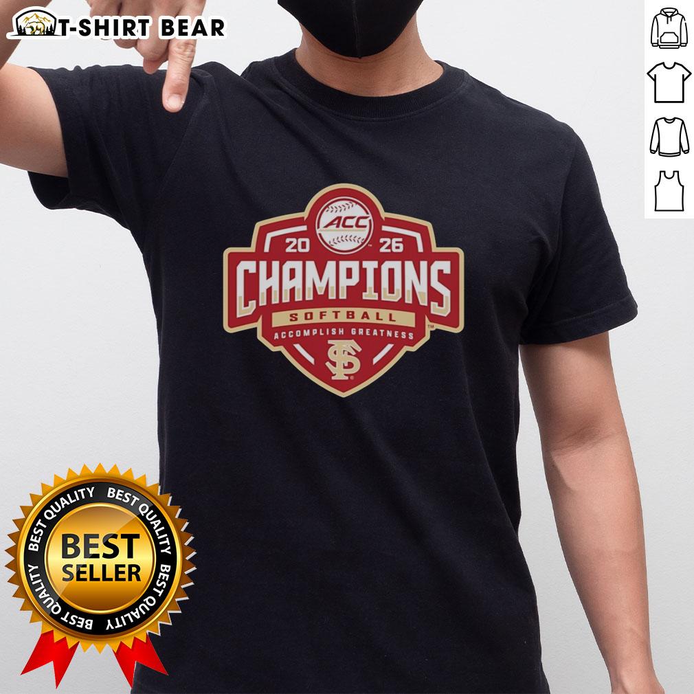 Top Florida State Seminoles Acc Softball Tournament Champions 2026 T Shirt Top Florida State Seminoles ACC Softball Tournament Champions 2026 T-Shirt featuring team colors and logo design.